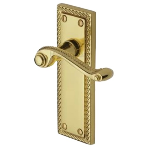 GEORGIAN LEVER HANDLE  ON BACKPLATE